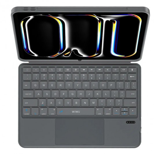 Чохол-клавіатура WIWU MK-005 3 in 1 for iPad Air 13'' (2024)/Pro 12.9" (2020-2022) Grey - зображення 3 