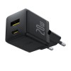 Блок живлення Baseus Palm Fast Charger 20W (1USB-A/1C) + кабель Type-C to Type-C (P10111608) Cluster Black
