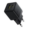 Блок живлення Baseus Palm Fast Charger 20W (1USB-A/1C) + кабель Type-C to Type-C (P10111608) Cluster Black