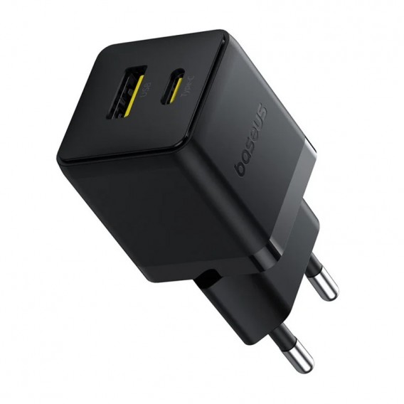 Блок питания Baseus Palm Fast Charger 20W (1USB-A/1C) + кабель Type-C to Type-C (P10111608) Cluster Black