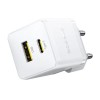Блок живлення Baseus Palm Fast Charger 20W (1USB-A/1C) + кабель Type-C to Type-C (P10111608) Moon White
