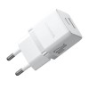 Блок живлення Baseus Palm Fast Charger 20W (1USB-A/1C) + кабель Type-C to Type-C (P10111608) Moon White