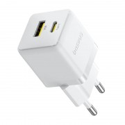 МЗП Baseus Palm Fast Charger 20W (1USB-A/1C) + кабель Type-C to Type-C (P10111608) Moon White
