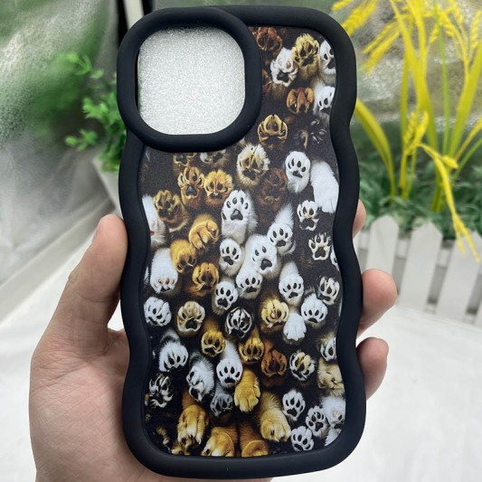 Чохол TPU Cloudy Pictures для Apple iPhone 13 Pro (6.1") Paws - зображення 1 