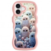 Чехол TPU Cloudy Pictures для Apple iPhone 16 (6.1 дюйма) Owls Чехол TPU Cloudy Pictures для Apple iPhone 16 (6.1 дюйма) Owls
