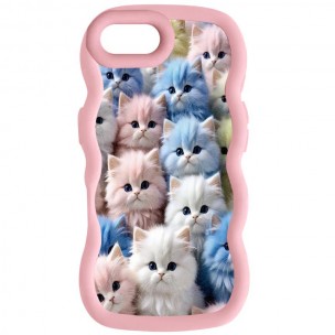 Чехол TPU Cloudy Pictures для Apple iPhone 16e (6.1") Kittens