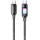 Дата кабель Usams US-SJ750 With Colorful Light TC Ser. Type-C to Type-C 100W (1.2m) Tarnish