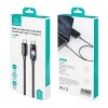 Дата кабель Usams US-SJ750 With Colorful Light TC Ser. Type-C to Type-C 100W (1.2m) Tarnish
