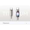 Дата кабель Usams US-SJ750 With Colorful Light TC Ser. Type-C to Type-C 100W (1.2m) Titanium