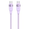 Дата кабель Usams US-SJ633 U85 Type-C to Type-C 100W (2m) Purple
