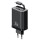 Блок питания Usams US-CC296 GaN With Retractable Type-C Cable Xiang Ser. 30W (1USB-A/1C) Black