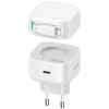 МЗП Usams US-CC209 GaN With Lightning Magnetic Retractable Cable Module XMF Ser. 35W (2USB-C) White