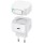МЗП Usams US-CC209 GaN With Lightning Magnetic Retractable Cable Module XMF Ser. 35W (2USB-C) White
