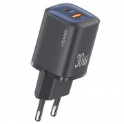 МЗП Usams US-CC254 GaN HC Ser. 30W (1USB-A/1C) Black
