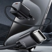 МЗП Usams US-CC261 GaN JC Ser. 20W (2USB-C) + кабель Type-C to Type-C Black