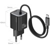 Блок живлення Usams US-CC261 GaN JC Ser. 20W (2USB-C) + кабель Type-C to Type-C Black