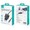 Блок живлення Usams US-CC261 GaN JC Ser. 20W (2USB-C) + кабель Type-C to Type-C Black