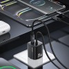 Блок живлення Usams US-CC261 GaN JC Ser. 20W (2USB-C) + кабель Type-C to Type-C Black