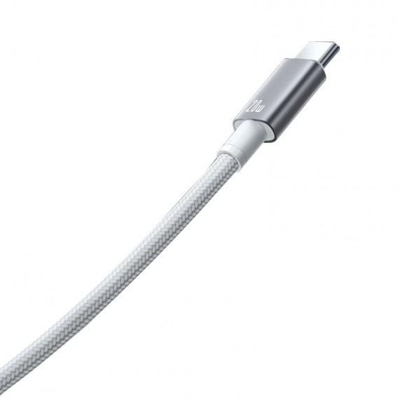 Блок живлення Usams US-CC261 GaN JC Ser. 20W (2USB-C) + кабель Type-C to Type-C White