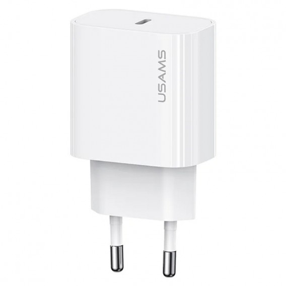 Блок живлення Usams US-CC226 Kit-Yi Ser. 20W (1USB-C) + кабель Type-C to Type-C White