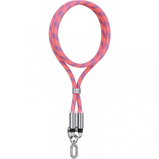 Дата кабель-шнурок Usams US-SJ745 Type-C to Type-C 60W (1.2m) Pink