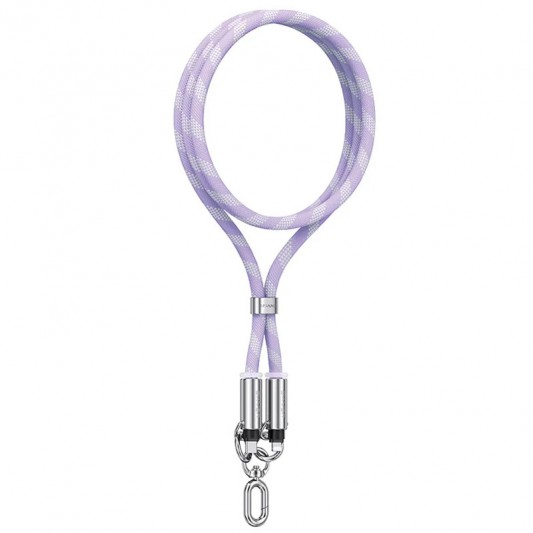 Дата кабель-шнурок Usams US-SJ745 Type-C to Type-C 60W (1.2m) Purple