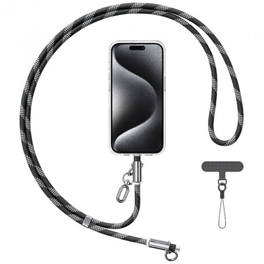Дата кабель-шнурок Usams US-SJ746 Type-C to Lightning 30W (1.2m) Black