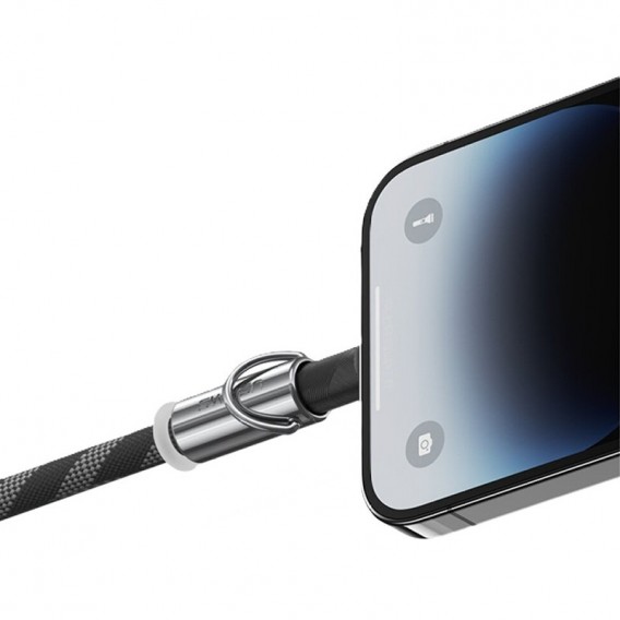 Дата кабель-шнурок Usams US-SJ746 Type-C to Lightning 30W (1.2m) Black