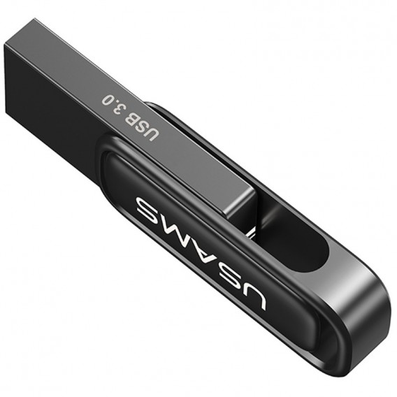 Флеш-накопичувач Usams US-ZB332 USB 3.0 Zinc Alloy Rotating – 64GB Tarnish