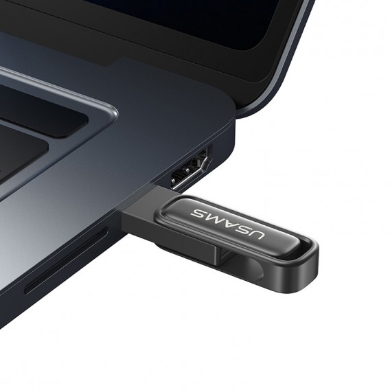Флеш-накопичувач Usams US-ZB333 USB 3.0 Zinc Alloy Rotating – 128GB Tarnish
