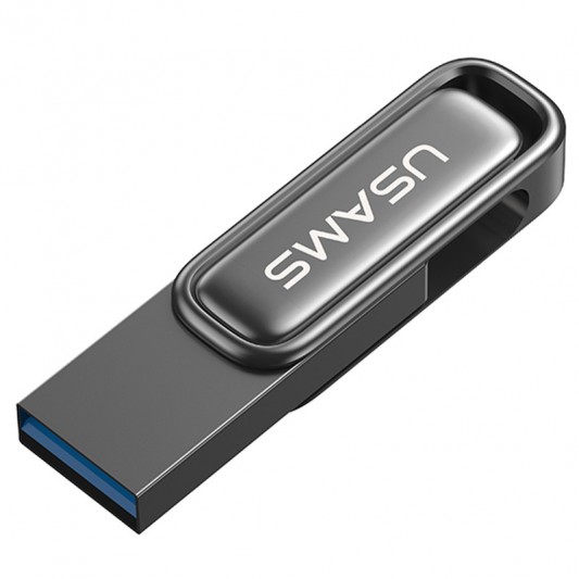 Флеш-накопичувач Usams US-ZB334 USB 3.0 Zinc Alloy Rotating – 256GB Tarnish - зображення 3 