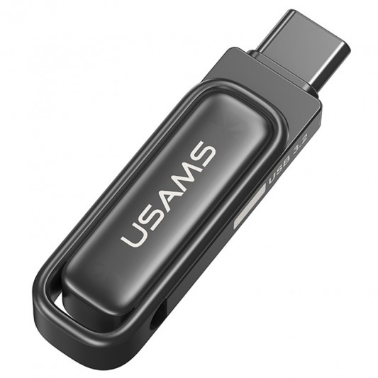 Флеш-накопичувач Usams US-ZB347 USB 3.2 Type-C Dual Ports – 64GB Tarnish - зображення 1 