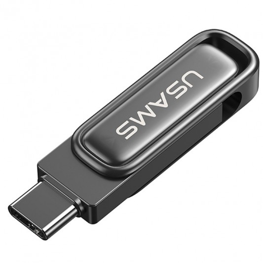 Флеш-накопичувач Usams US-ZB349 USB 3.2 Type-C Dual Ports – 256GB Tarnish - зображення 4 