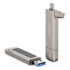 Флеш-накопитель Usams US-ZB276 2in1 USB 3.2 + Type-C GEN1 Dual Ports Aluminum Alloy 5G – 512GB Silver