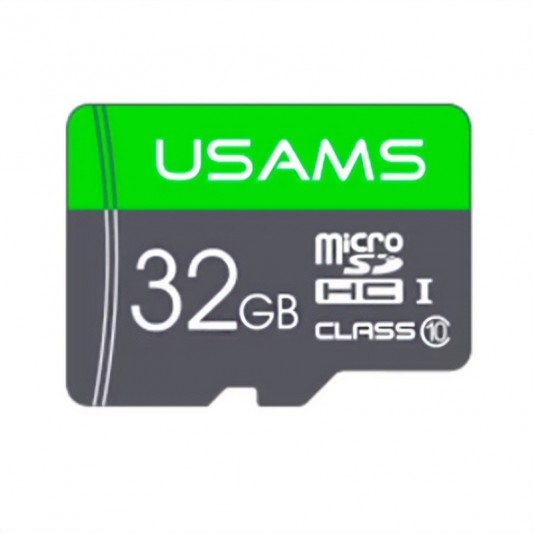 Карта пам'яті Usams US-ZB094 (TF High Speed Card) microSDHC Class 10 - 32GB (без адаптера) Green - зображення 1 