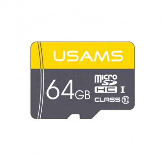 Карта пам'яті Usams US-ZB095 (TF High Speed Card) microSDHC Class 10 - 64GB (без адаптера) Yellow