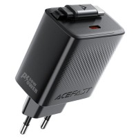 Блок питания Acefast A110 GaN With Retractable Cable Type-C PD30W (1USB-C) Black