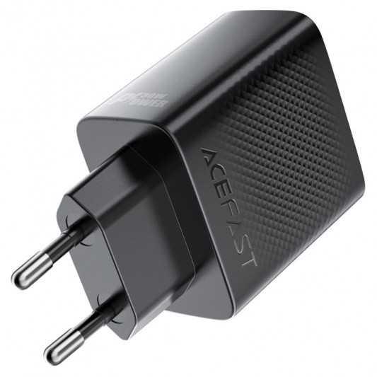 МЗП Acefast A110 GaN With Retractable Cable Type-C PD30W (1USB-C) Black - зображення 6 