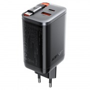 МЗП Acefast A111 GaN With Retractable Cable Type-C PD67W (1USB-A/1C) Black