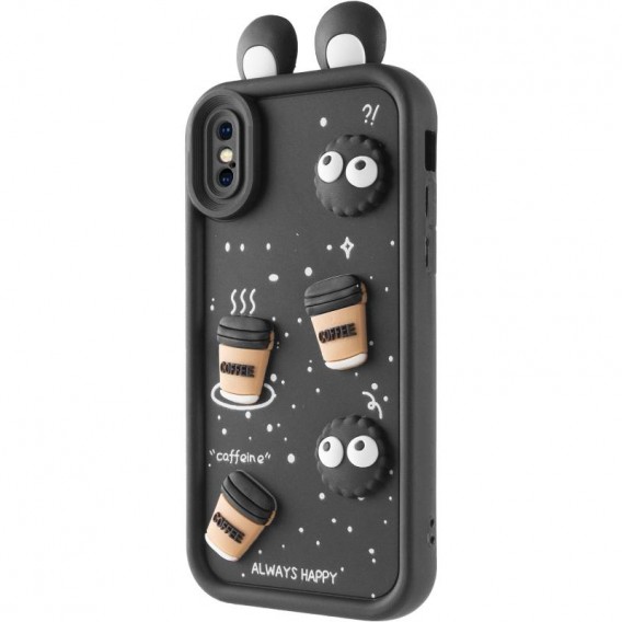 Чохол TPU Toys Case with Ears для Apple iPhone X / XS (5.8") Black
