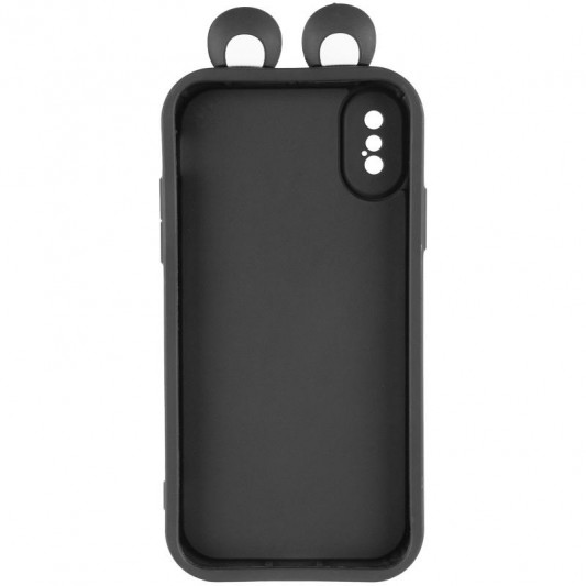 Чохол TPU Toys Case with Ears для Apple iPhone X / XS (5.8") Black - зображення 2 
