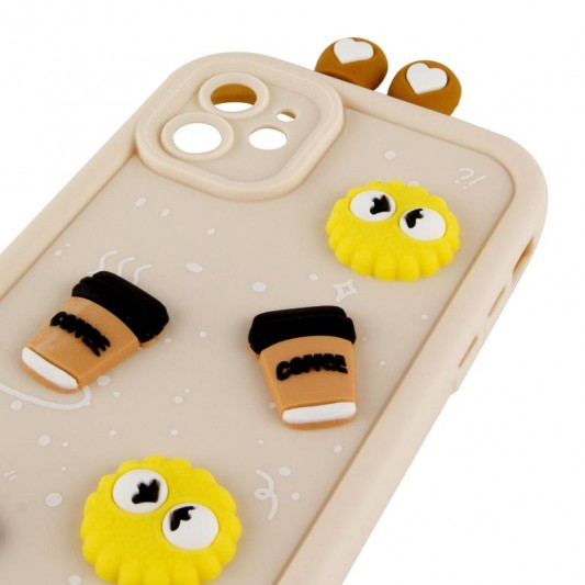 Чохол TPU Toys Case with Ears для Apple iPhone 11 (6.1") Sand - зображення 3 