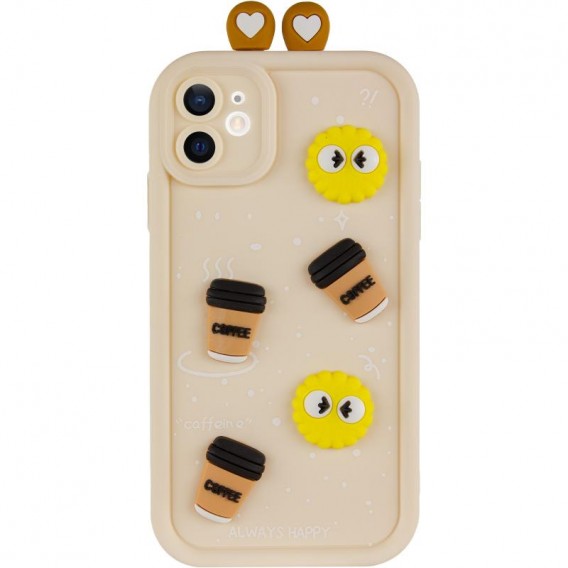 Чохол TPU Toys Case with Ears для Apple iPhone 12 (6.1") Sand