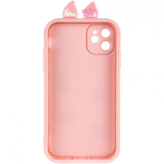 Чохол TPU Toys Case with Ears для Apple iPhone 12 (6.1") Light Pink