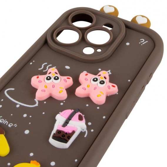 Чохол TPU Toys Case with Ears для Apple iPhone 12 Pro Max (6.7") Brown