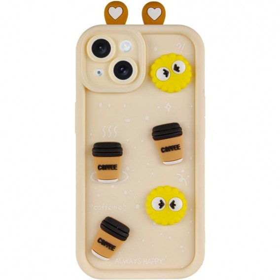 Чохол TPU Toys Case with Ears для Apple iPhone 13 (6.1") Sand