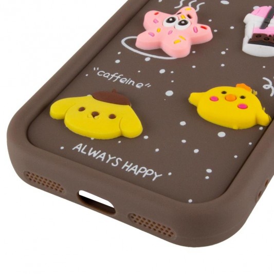 Чохол TPU Toys Case with Ears для Apple iPhone 13 (6.1") Brown - зображення 4 