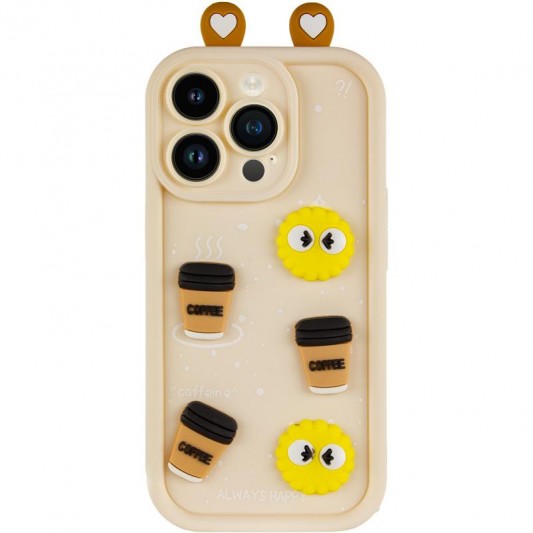 Чохол TPU Toys Case with Ears для Apple iPhone 13 Pro (6.1") Sand - зображення 1 