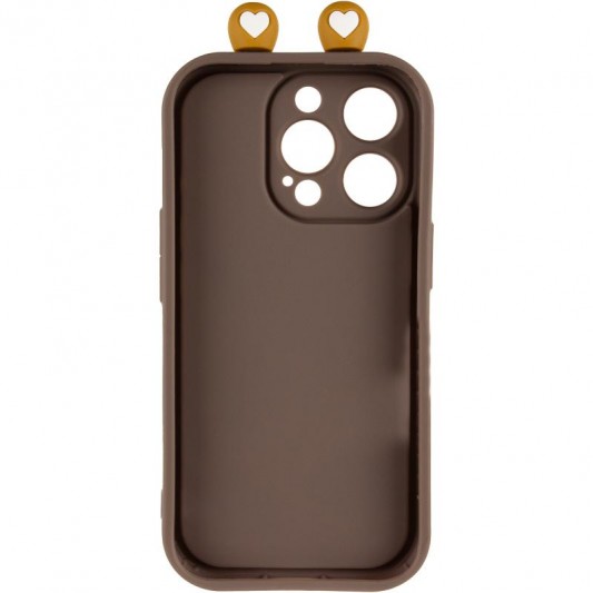 Чохол TPU Toys Case with Ears для Apple iPhone 13 Pro (6.1") Brown - зображення 2 