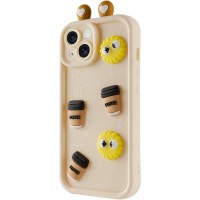 Чехол TPU Toys Case with Ears для Apple iPhone 14 (6.1") Sand